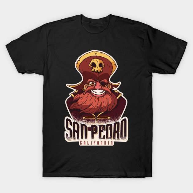 San pedro California pirates T-Shirt by Midoart